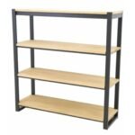 Bookshelf MD7015, Minimalist design solid wood bookshelf