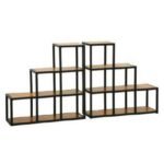 Shelf Stairs MD7025, Minimalist design solid wood shelves (set of 2)