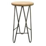 Bar Stool MD7029, Minimalist design solid wood bar stool