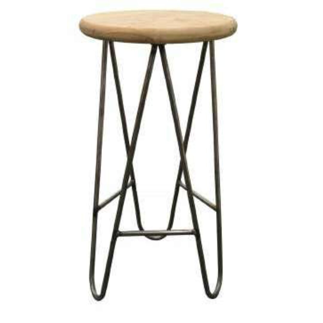 Bar Stool MD7029, Minimalist design solid wood bar stool