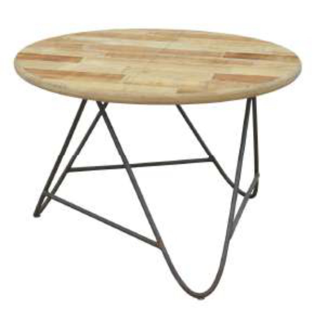 Low Round Table MD7035, Minimalist Solid Wood Low Round Table
