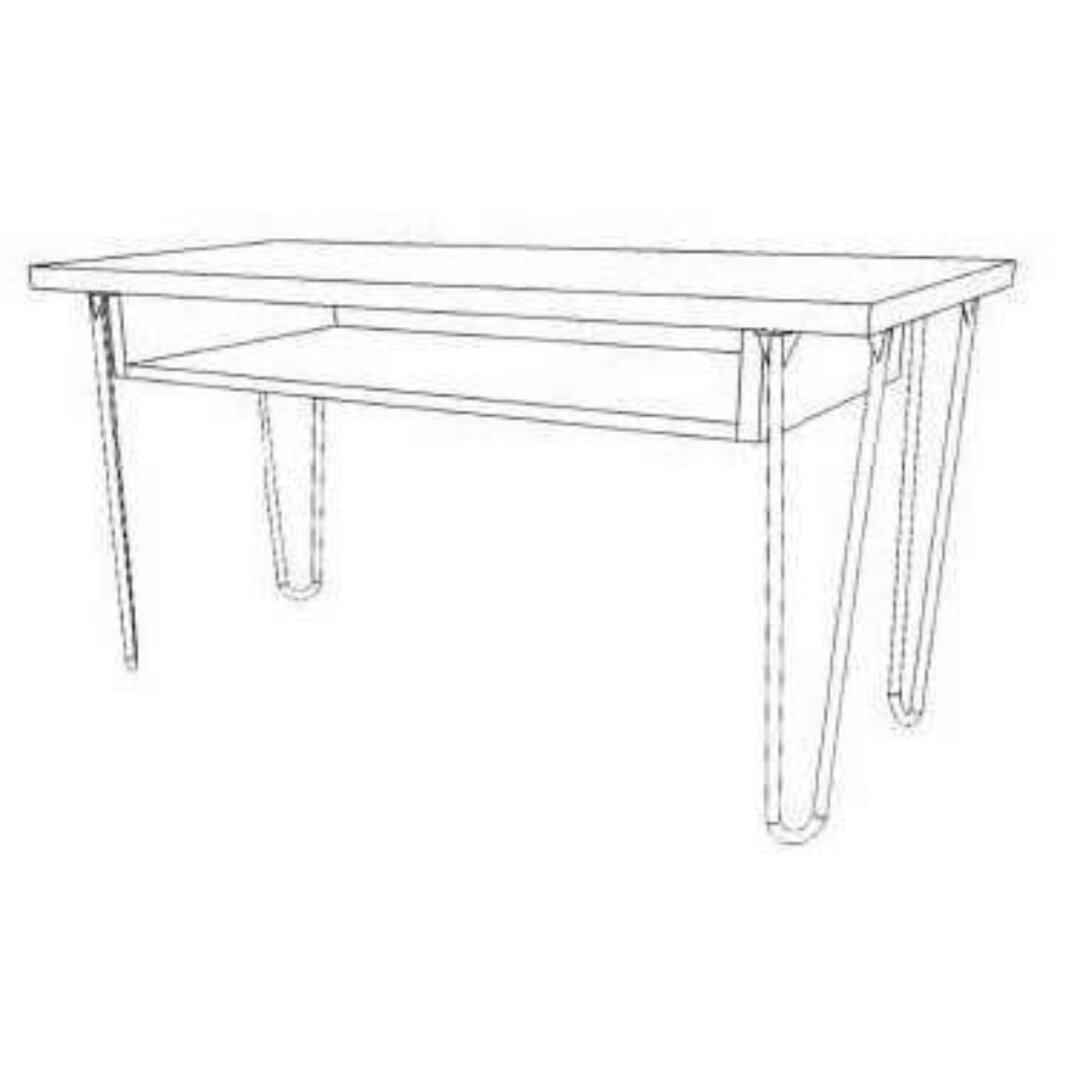 TV Cabinet with Shelf MD7053, Minimalist design solid wood TV cabinet