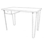 Desk MD7056, Minimalist design solid wood work desk