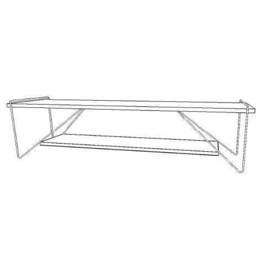 TV Cabinet with Shelf MD7059, Minimalist design solid wood TV cabinet