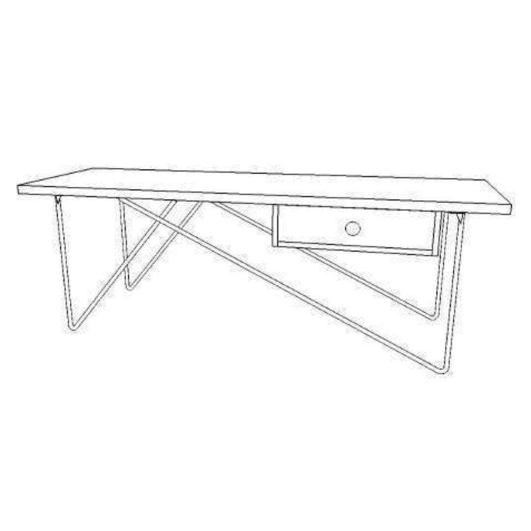 TV Cabinet with Case MD7060, Minimalist design solid wood TV cabinet