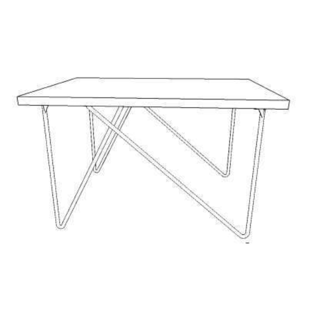 Low Table MD7062, Minimalist design solid wood low table