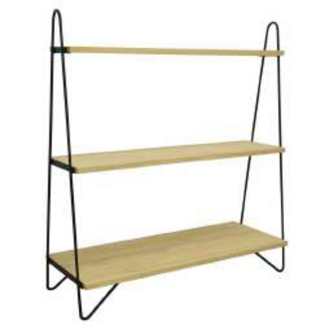 Bookshelf MD7063, Minimalist 3-Tier Bookshelf