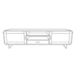 TV Cabinet MD7067, Minimalist design TV stand