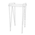 Desk MD7068, Minimalist design solid wood work desk