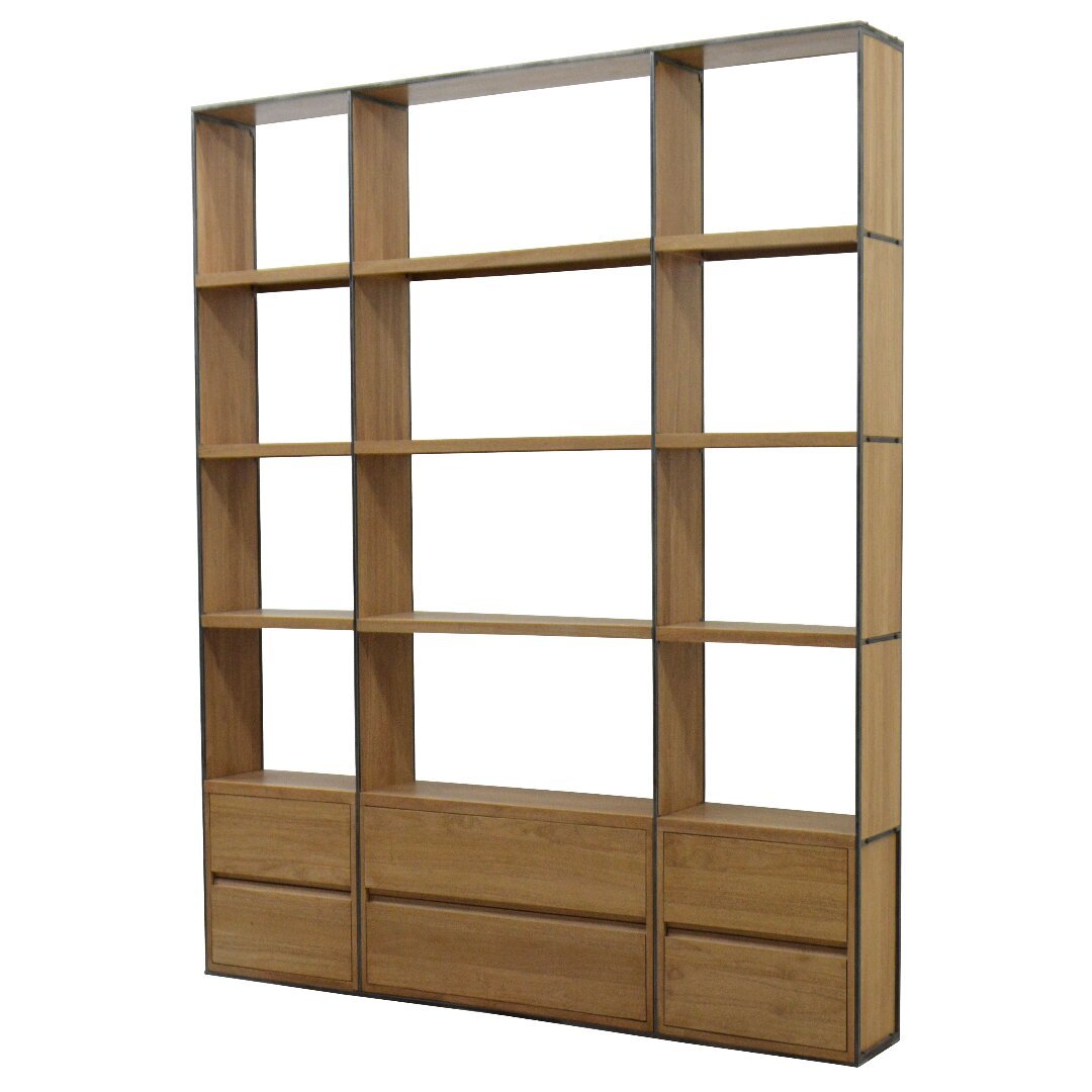 Bookshelf KD MD7069KD, Minimalist design solid wood bookshelf
