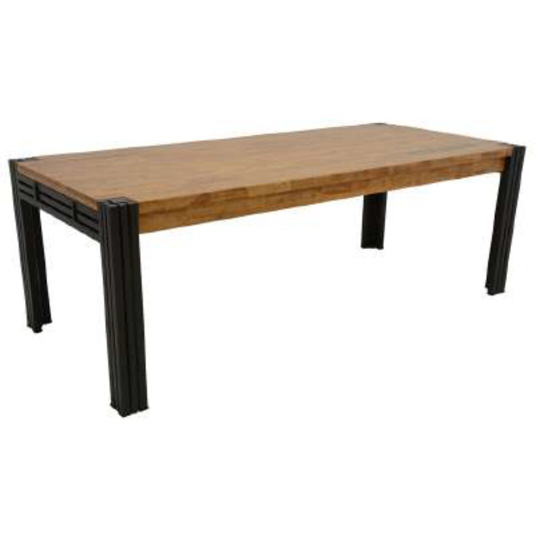 Dining Table MD7114KD, Minimalist style solid wood dining table