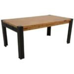 Dining Table MD7115-1KD, Minimalist style solid wood dining table
