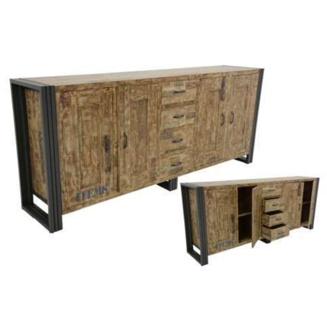 Sideboard MD7117, Minimalist style solid wood storage cabinet