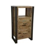 Chest of 2 Drawers MD7123, Minimalist solid wood chest of drawers with 2 compartments