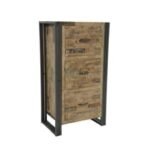 Chest of 3 Drawers MD7124, Minimalist solid wood chest of drawers with 3 compartments