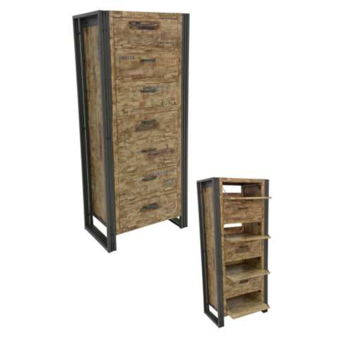Shoes Cabinet MD7126, Minimalist style shoe cabinet made of real wood