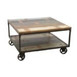 Low Table MD7204, Minimalist style solid wood coffee table