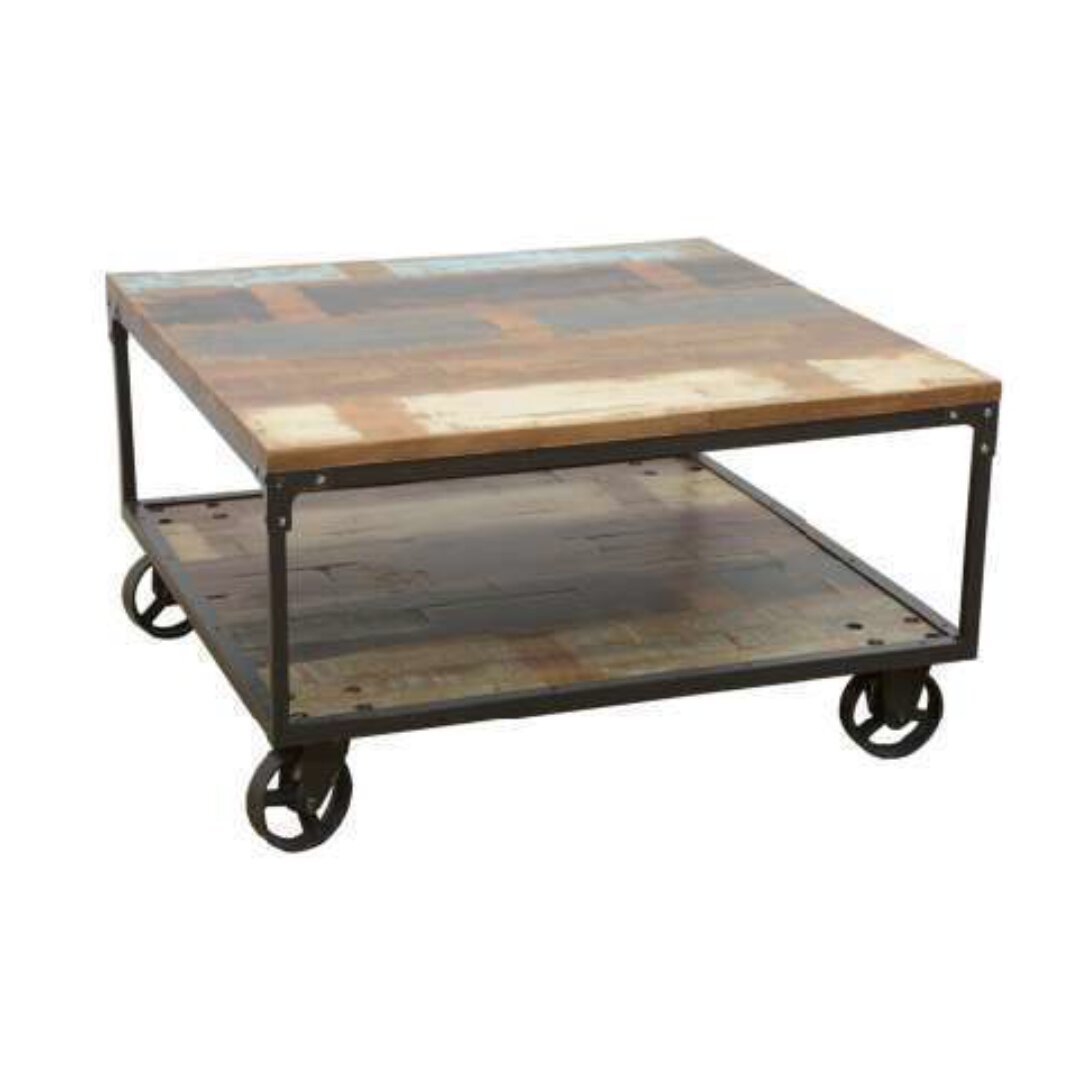 Low Table MD7204, Minimalist style solid wood coffee table