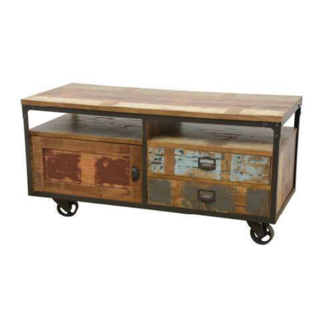 TV Furniture MD7205, Minimalist style solid wood TV stand