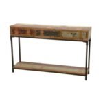 Console 3 Drawers MD7208, Minimalist Solid Wood Console Table