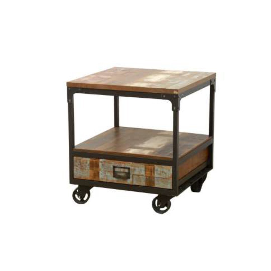 Low Table MD7210, Minimalist solid wood low table with drawer