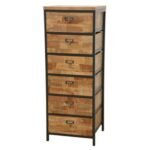 Column MD7216, Minimalist 6-drawer solid wood chest