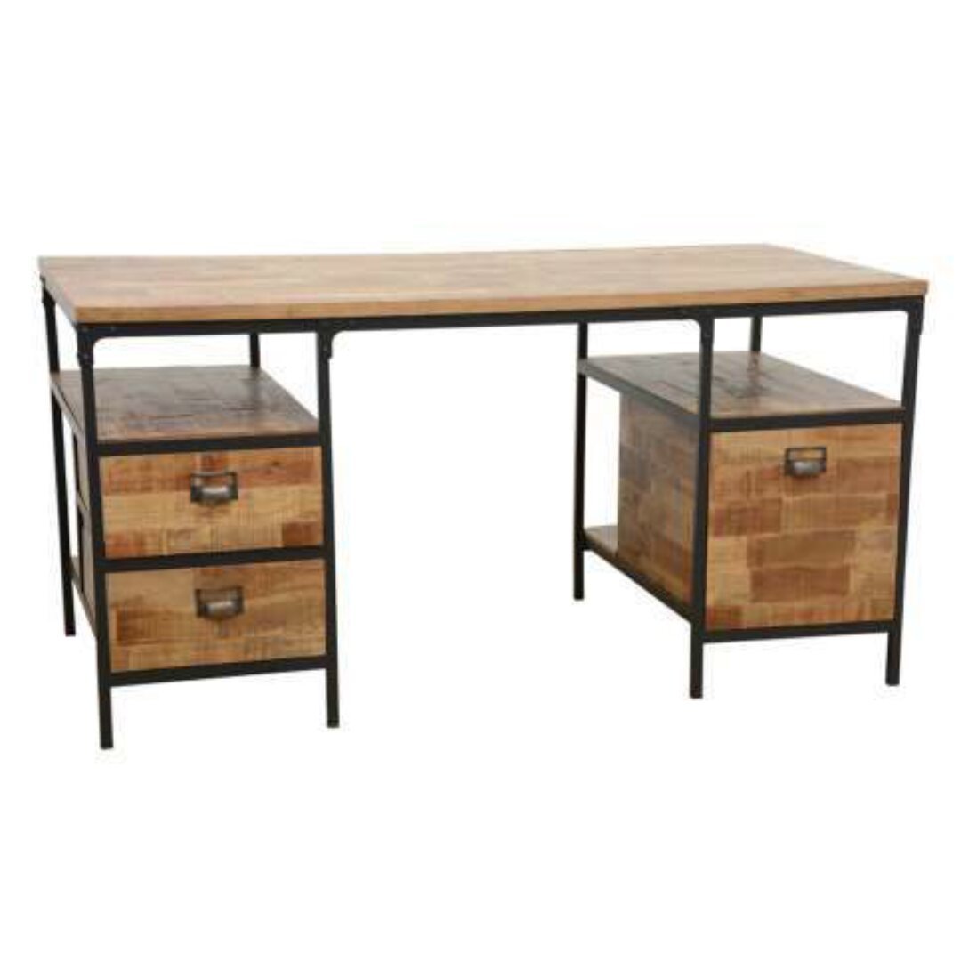 Desk MD7220, Minimalist style work desk made of real wood