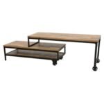 TV Cabinet MD7225, Minimalist style TV stand made of real wood