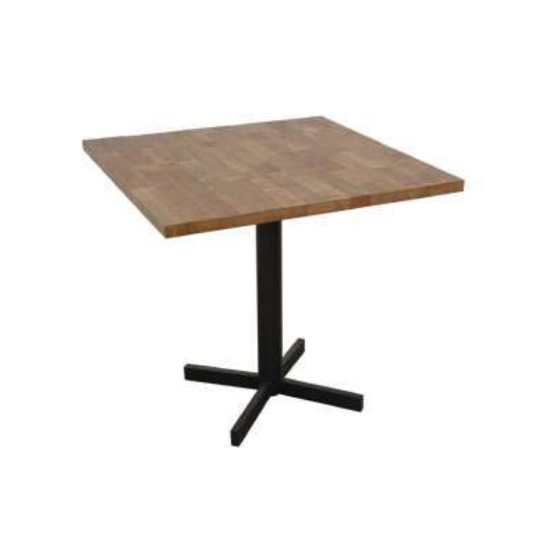 Table Square Tube MD7235-1, Minimalist square solid wood table