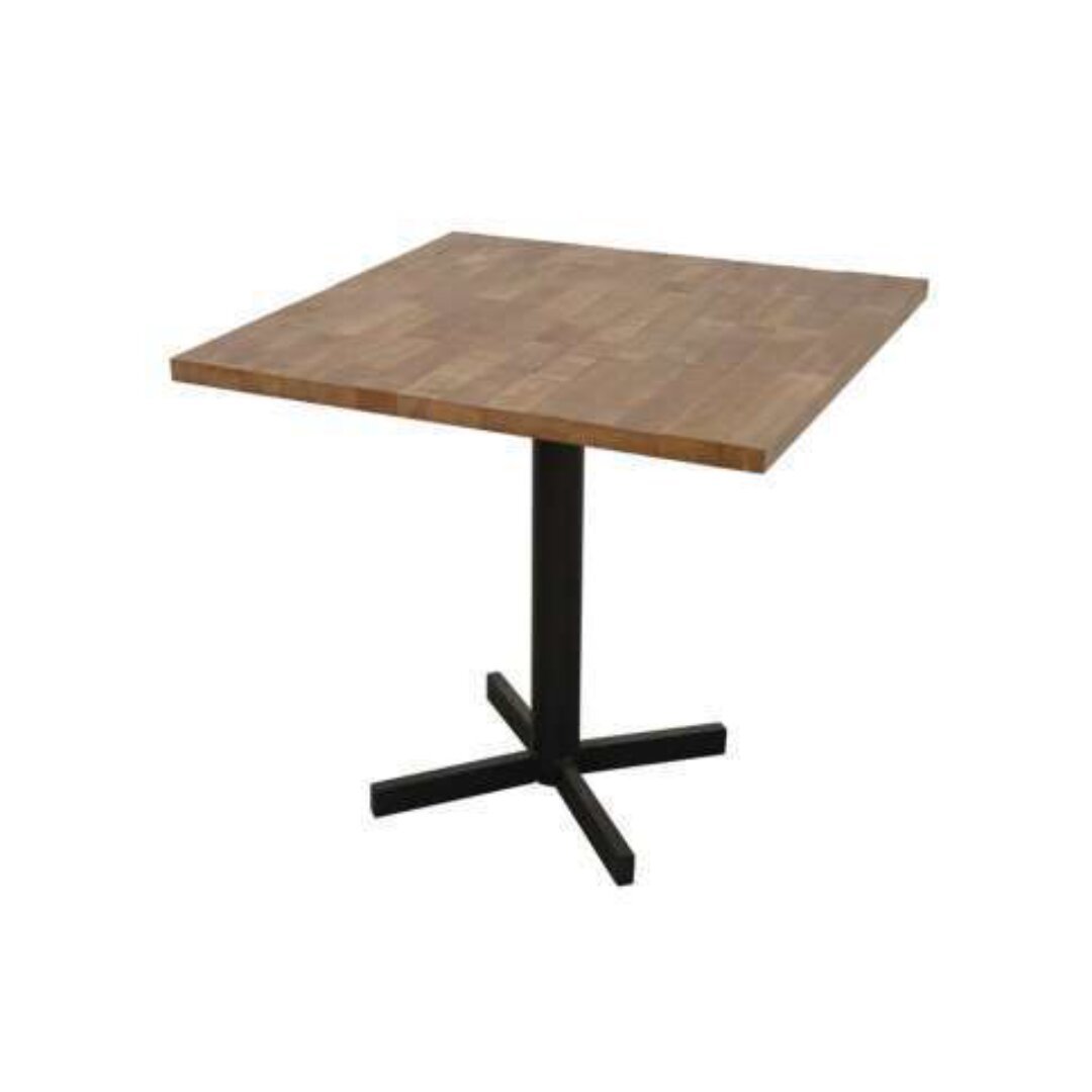 Table Tube Square MD7235, Minimalist square table made of solid wood