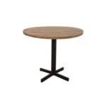 Table Round Tube MD7236, Minimalist round solid wood table