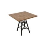 Square Eiffel Bar Table MD7237, Minimalist square bar table made of solid wood