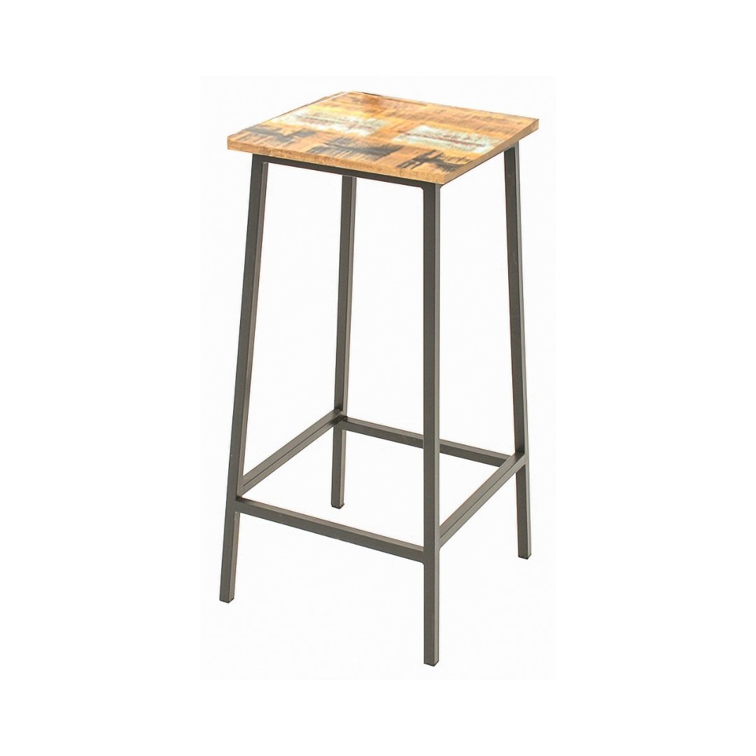 Bar Stool MD7241, Minimalist Solid Wood Bar Stool, view 2