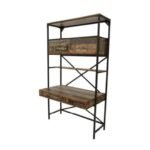 Big Shelf MD7245, Solid wood storage shelf with doors and drawers