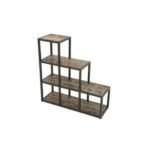 Stair Shelves MD7258, Minimalist design, solid wood ladder-shaped shelving unit