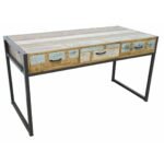 Console Table 3 Drawers MD7267KD, Large, solid wood console table with 3 drawers, minimalist design