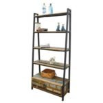 Bookshelf MD7268KD, Tall, solid wood bookshelf with a minimalist design