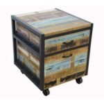 Desk Drawer on Wheels MD7270, Solid wood desk drawer with wheels, minimalist design