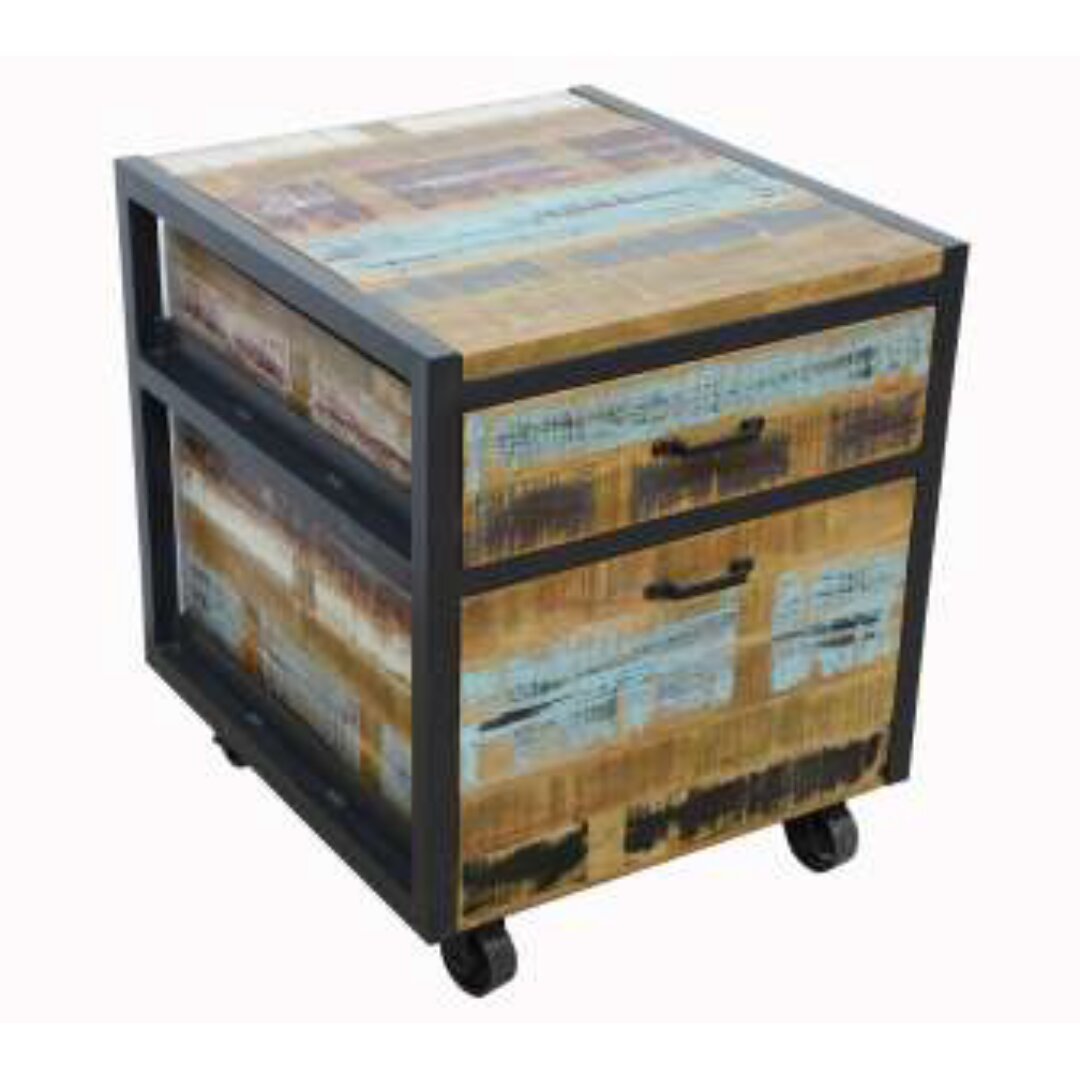 Desk Drawer on Wheels MD7270, Solid wood desk drawer with wheels, minimalist design