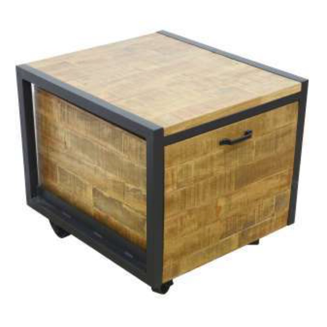Desk Drawer on Wheels MD7271, Low, solid wood desk drawer with wheels