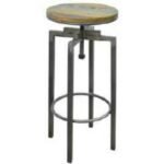 Bar Stool Moving MD7275-3, Extra tall, adjustable solid wood bar stool