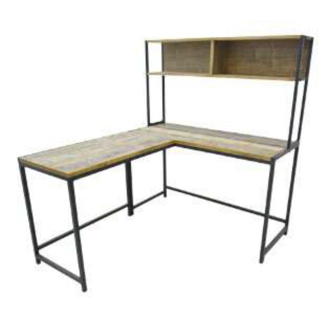 Desk Corner 3 Parts MD7283, Large corner work desk set made of solid wood
