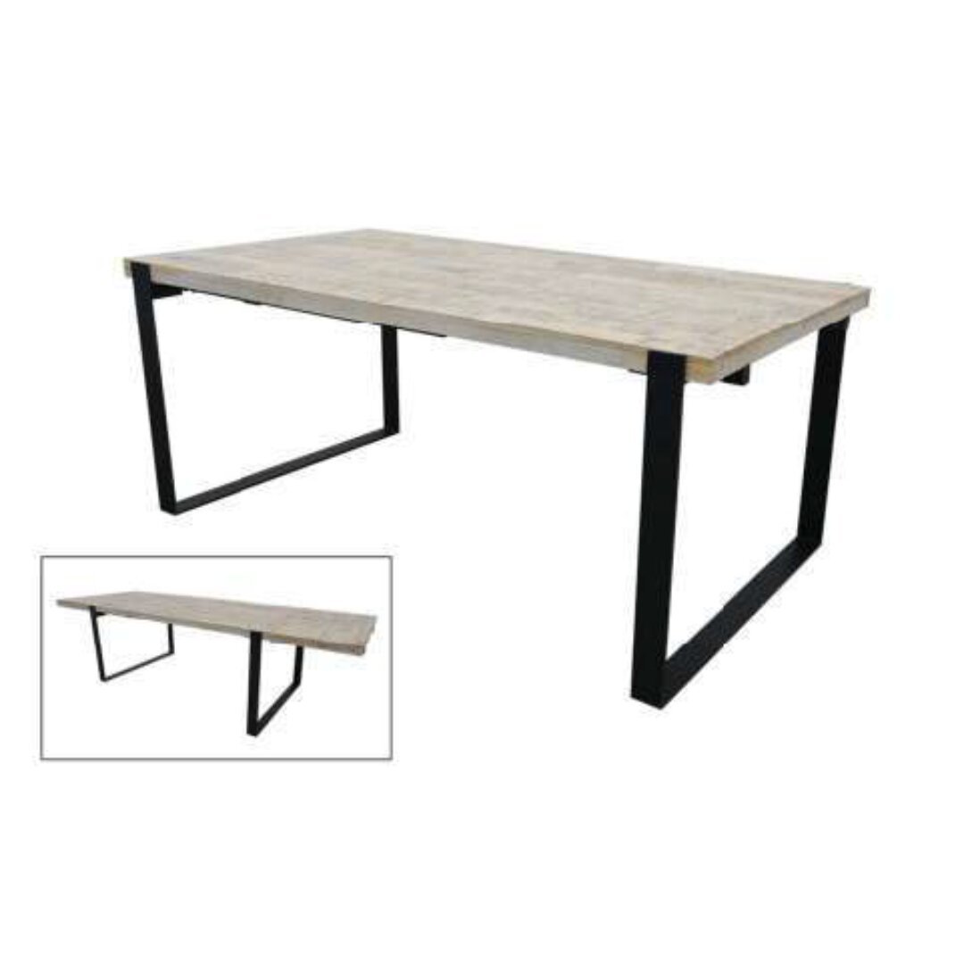 Extension Dining Table MD7503-1KD, Wooden dining table that extends from 180-280 cm