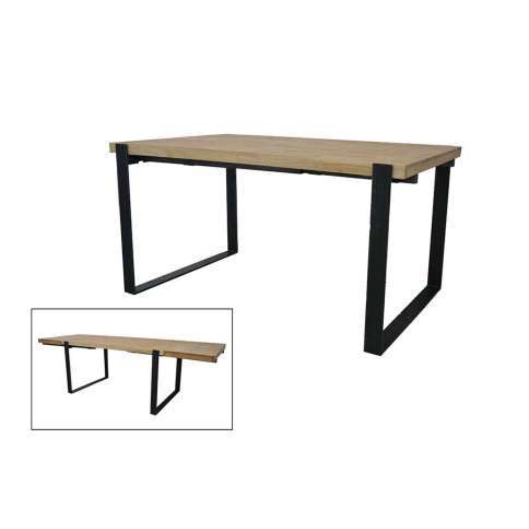 Extension Dining Table MD7503KD, Wooden dining table that extends from 150-250 cm