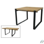 Square Dining Table MD7504-1KD – 80×80 cm square wooden dining table.