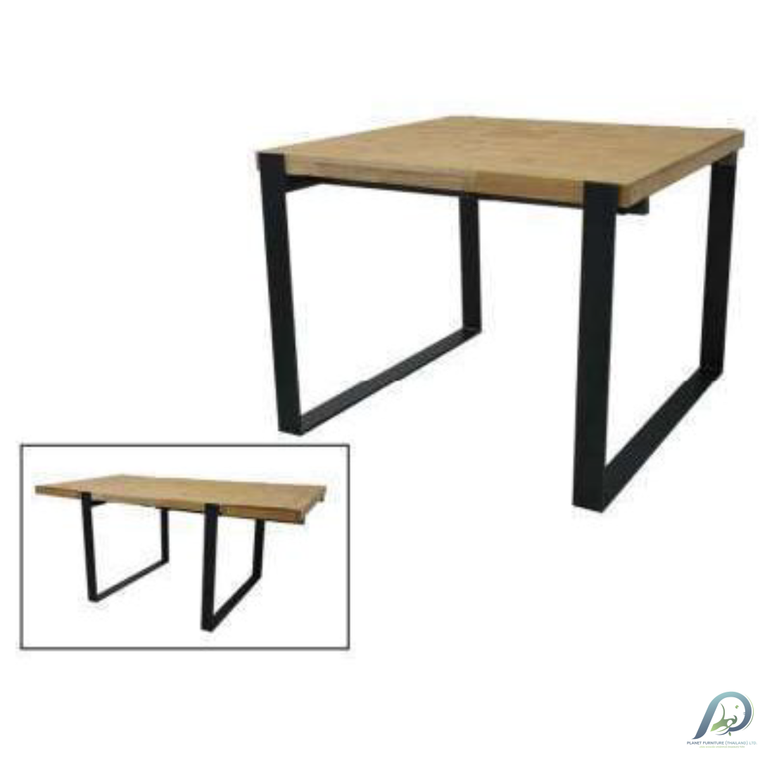 Square Dining Table MD7504-1KD – 80×80 cm square wooden dining table.