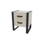 Bedside Table 2 Drawers MD7509, Wooden bedside table with 2 drawers