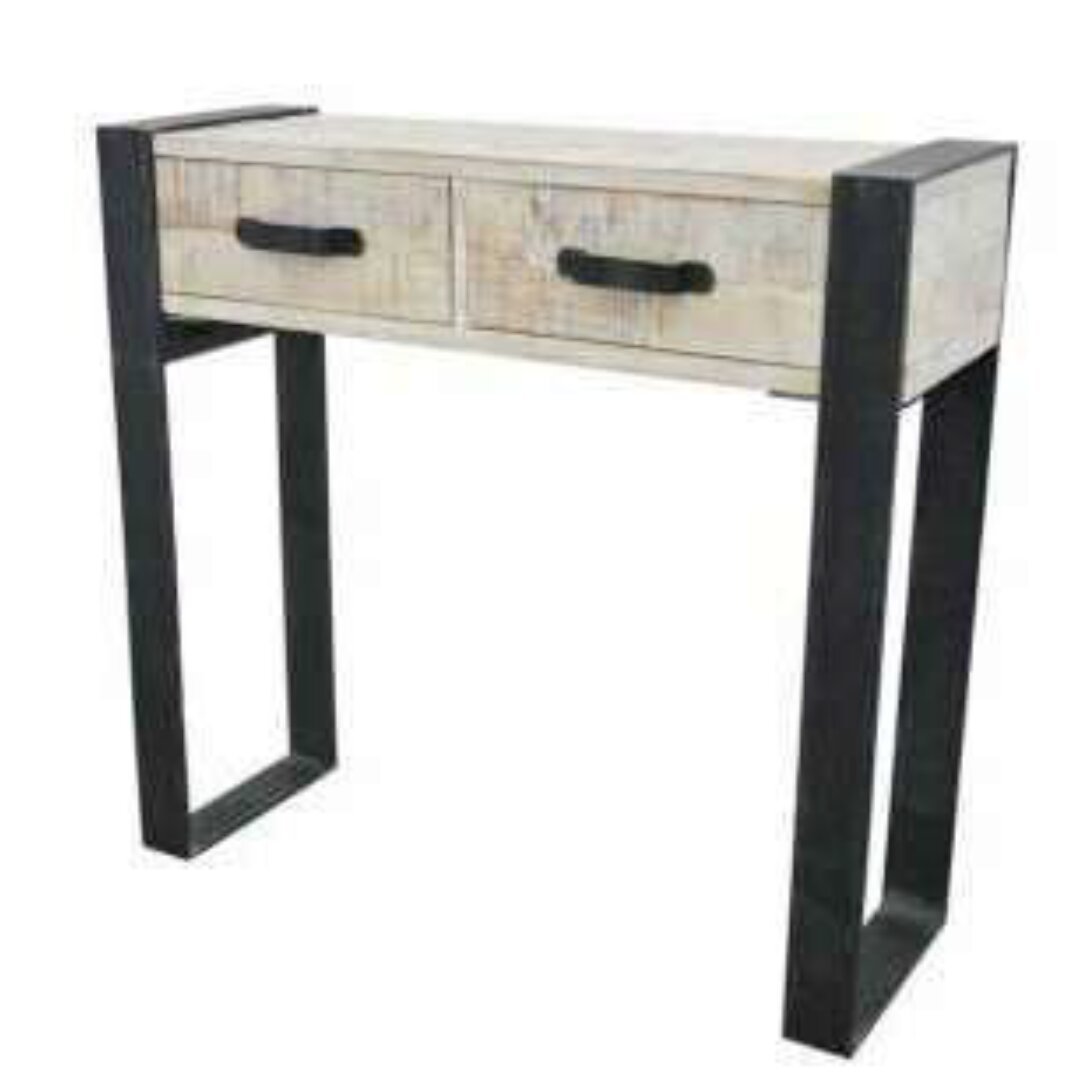 Console Table 2 Drawers MD7512KD, 25 cm deep wooden console table with 2 drawers