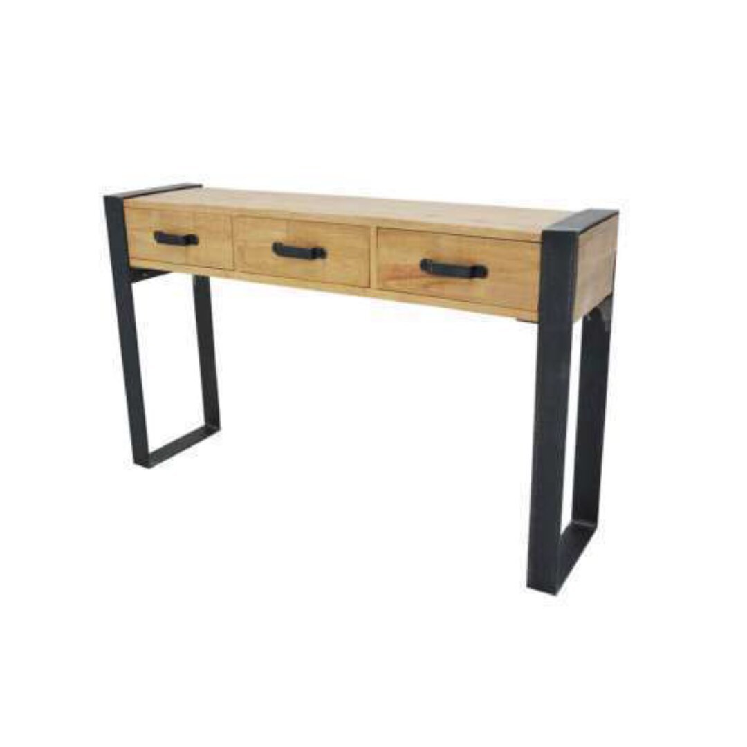 Console Table MD7513KD, Wooden console table with 3 drawers