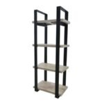 Bookshelf MD7519KD, 5-shelf wooden bookshelf, 200 cm high